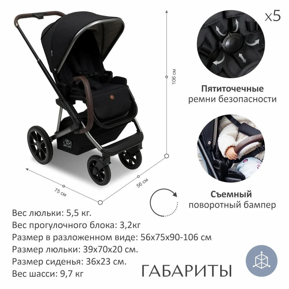 Sweet Baby Ricci Black 2 в 1