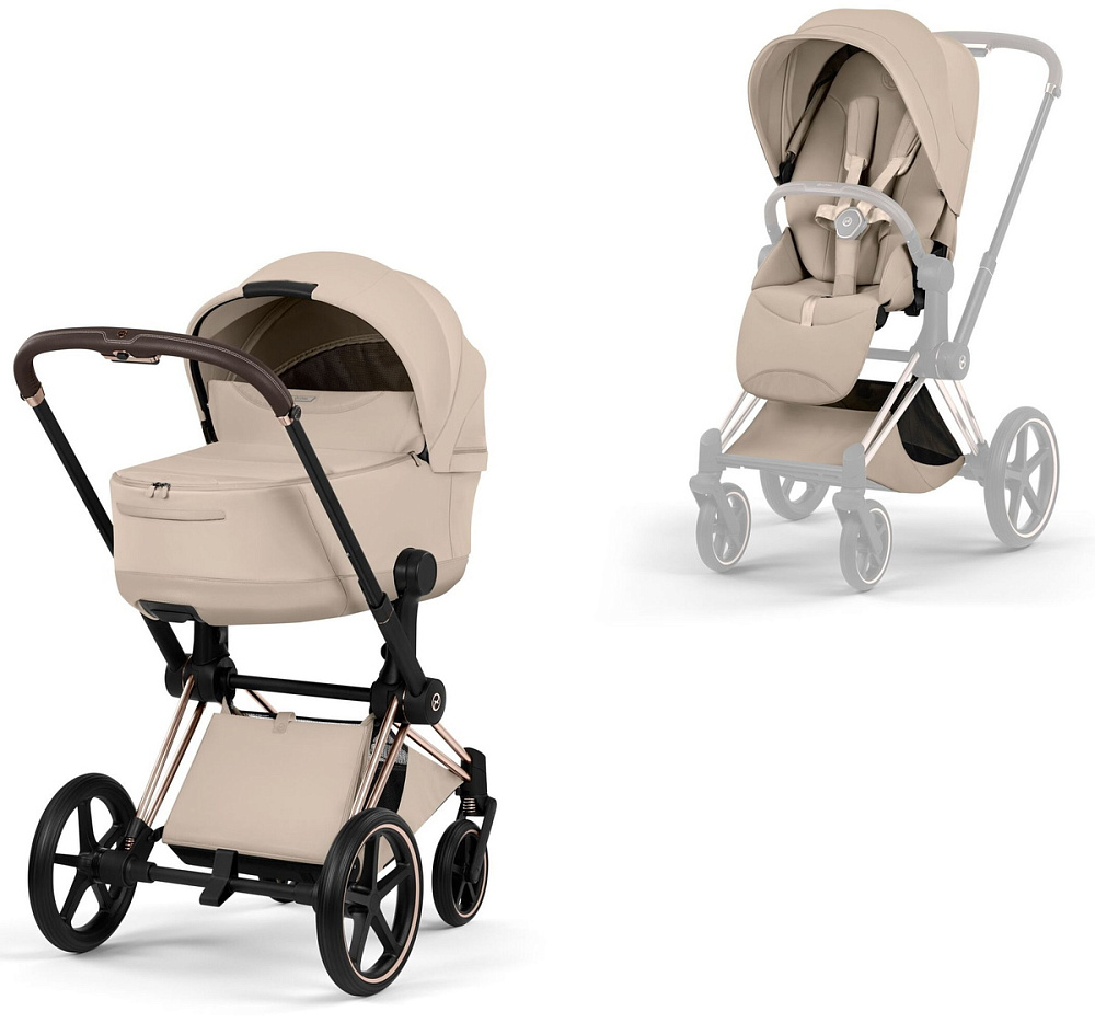 Cybex Priam V Rosegold Style Collection 2 в 1 Cozy Beige