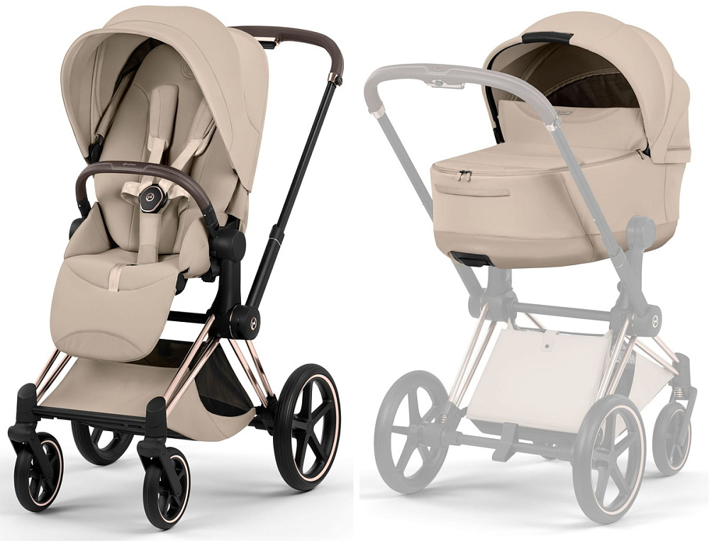 Cybex Priam V Rosegold Style Collection 2 в 1 Cozy Beige