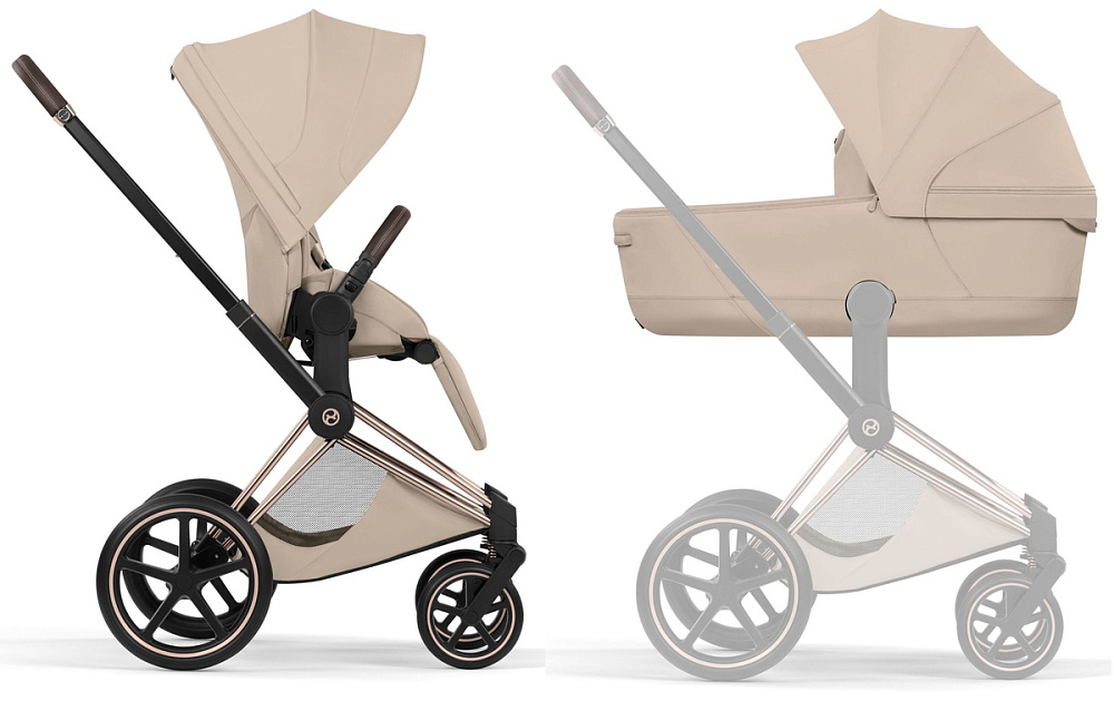 Cybex Priam V Rosegold Style Collection 2 в 1 Cozy Beige