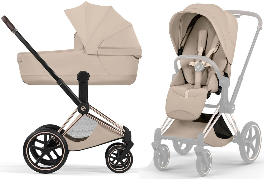 Cybex Priam V Rosegold Style Collection 2 в 1 Cozy Beige
