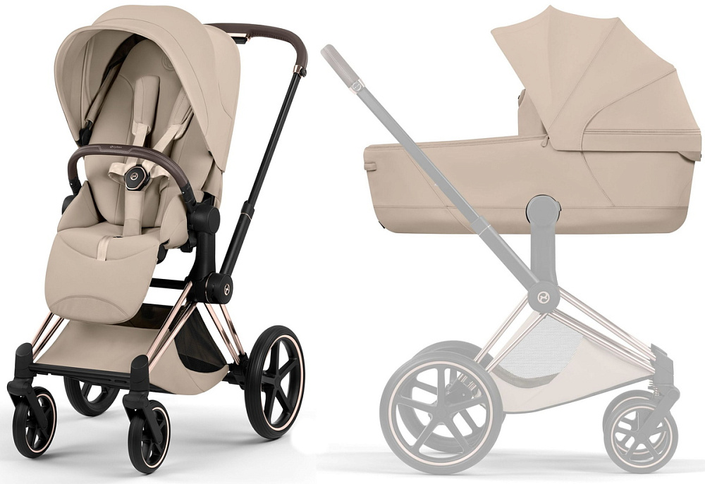 Cybex Priam V Rosegold Style Collection 2 в 1 Cozy Beige
