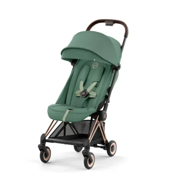 Cybex Coya Rosegold Leaf Green с бампером