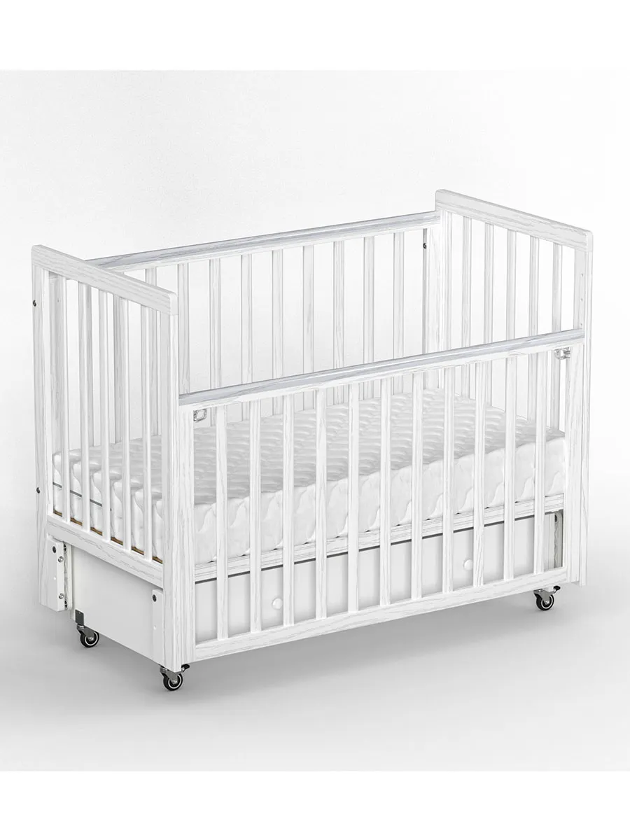Кровать ANTEMI Classic Sleep Premium 120х60 с ящиком-маятником Белый