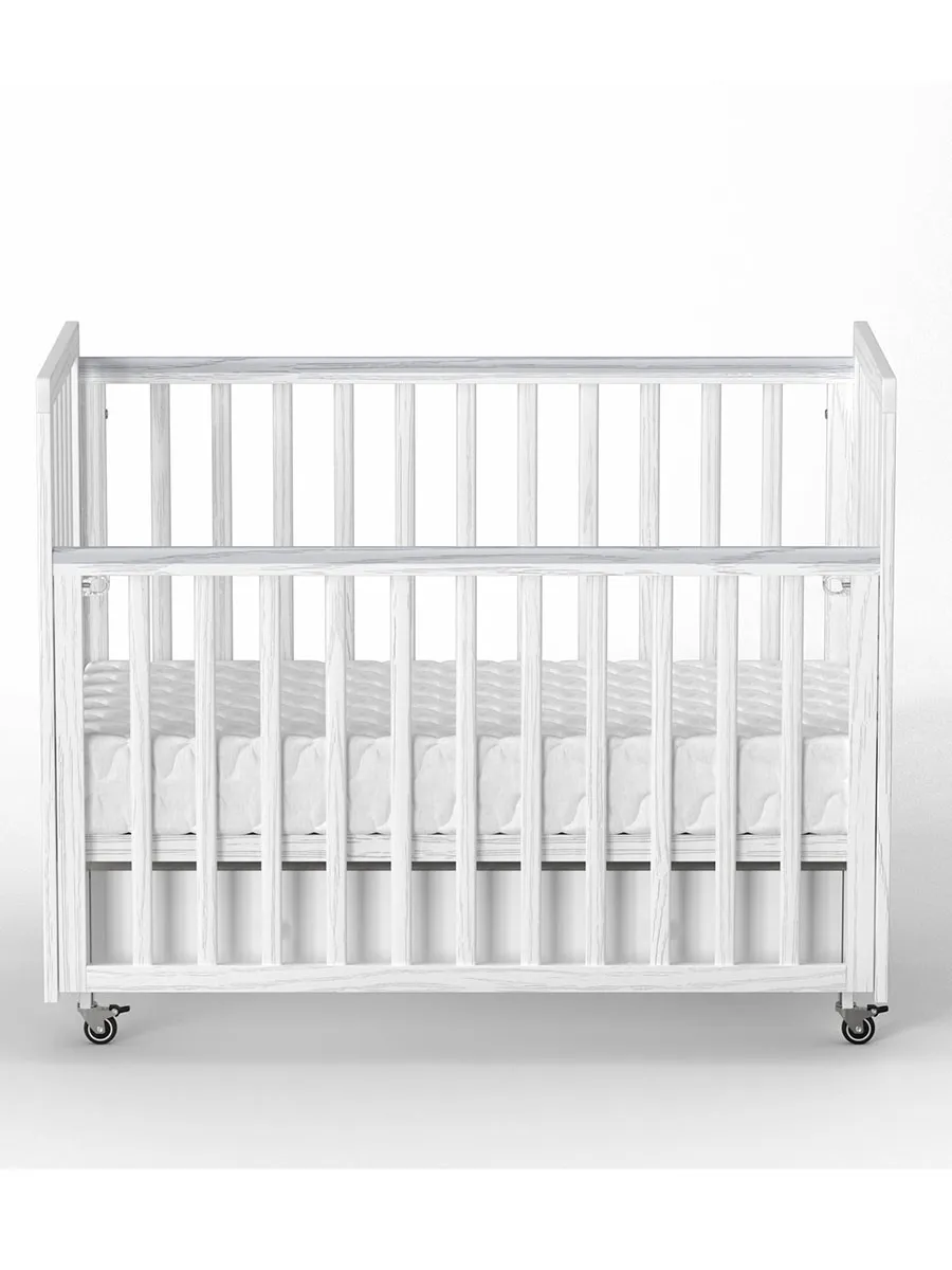 Кровать ANTEMI Classic Sleep Premium 120х60 с ящиком-маятником Белый