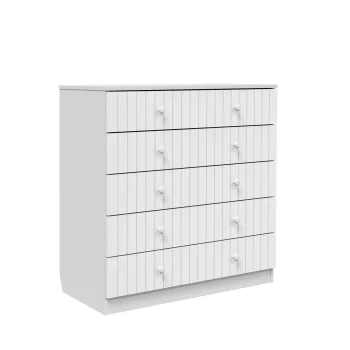 Детский комод с фрезеровкой Antemi Fred Белый (White)
