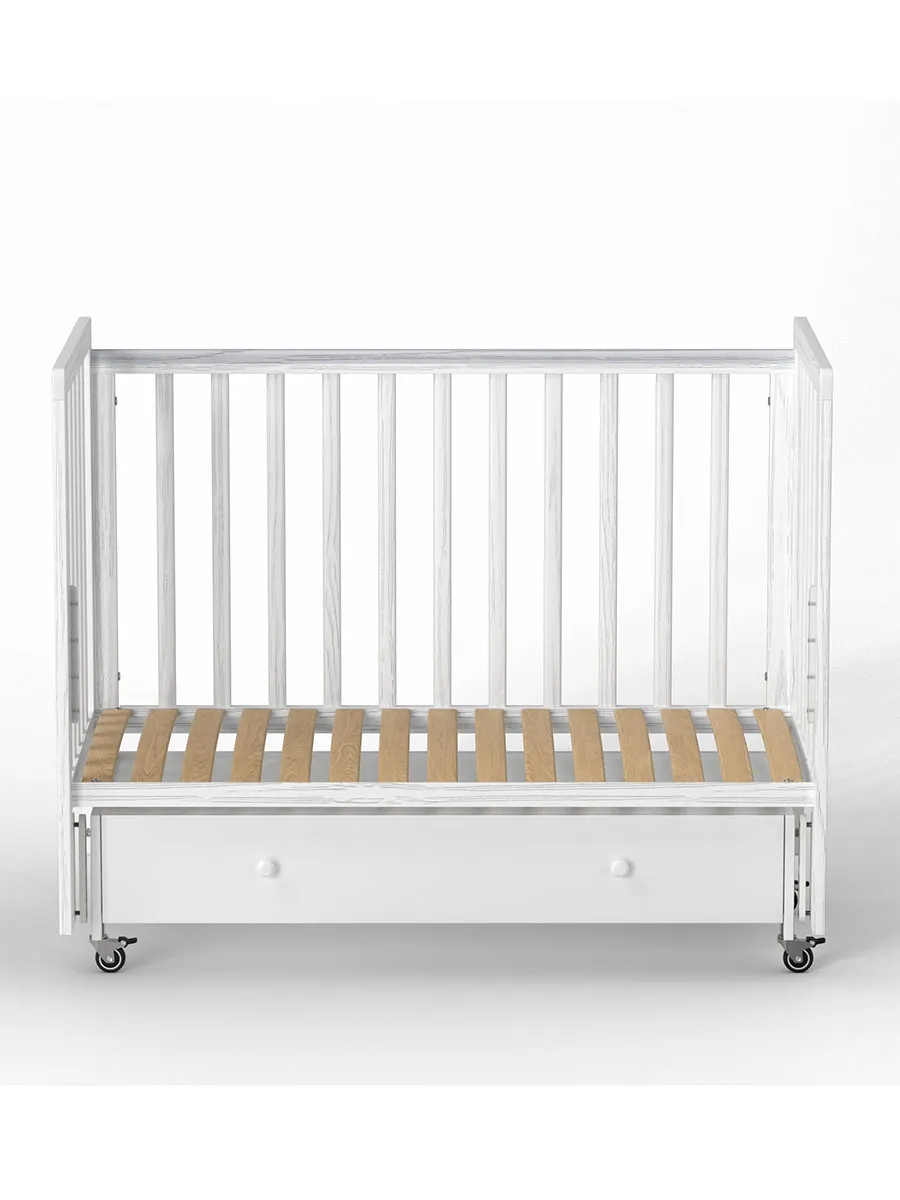 Кровать ANTEMI Classic Sleep Premium 120х60 с ящиком-маятником Белый