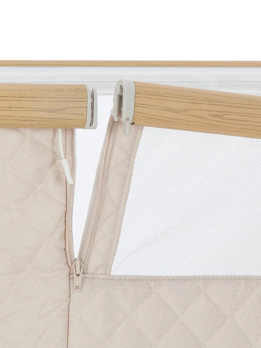 Кроватка Carrello Prima+ 79×50 см с электронным укачиванием, бежевый (Honey Beige)