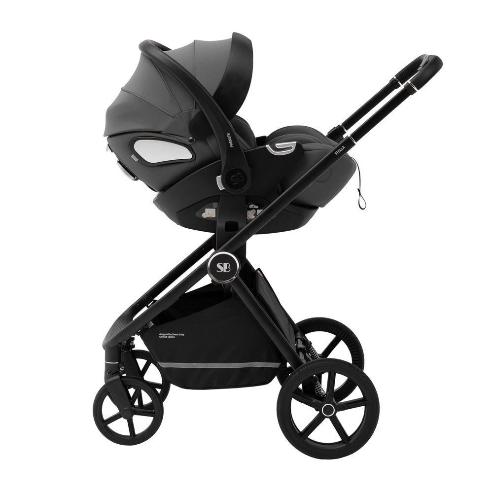Автолюлька Sweet Baby Premier Plus с базой Isofix, Black