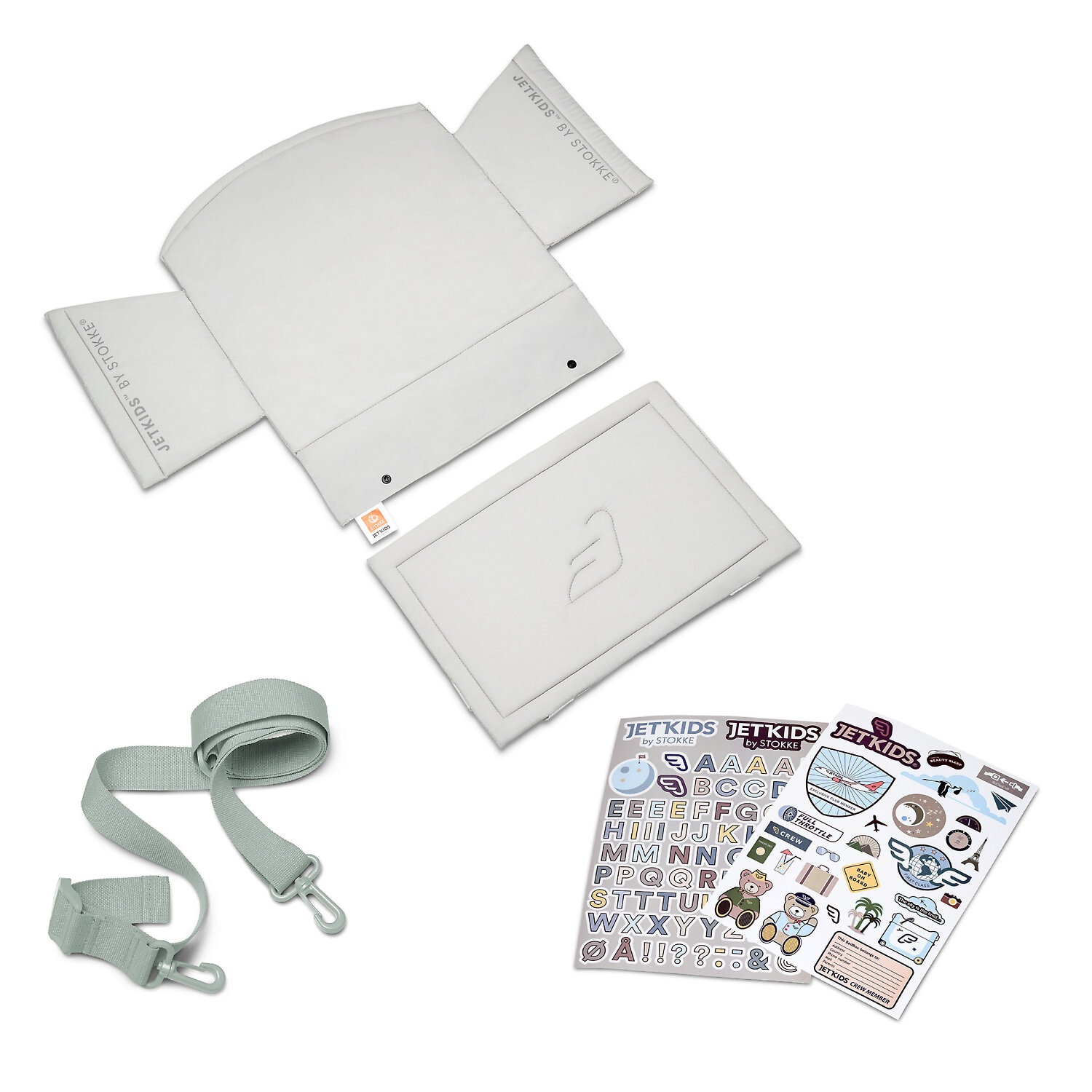 Stokke JetKids BedBox детский чемодан-трансформер на колёсах, Sea Green