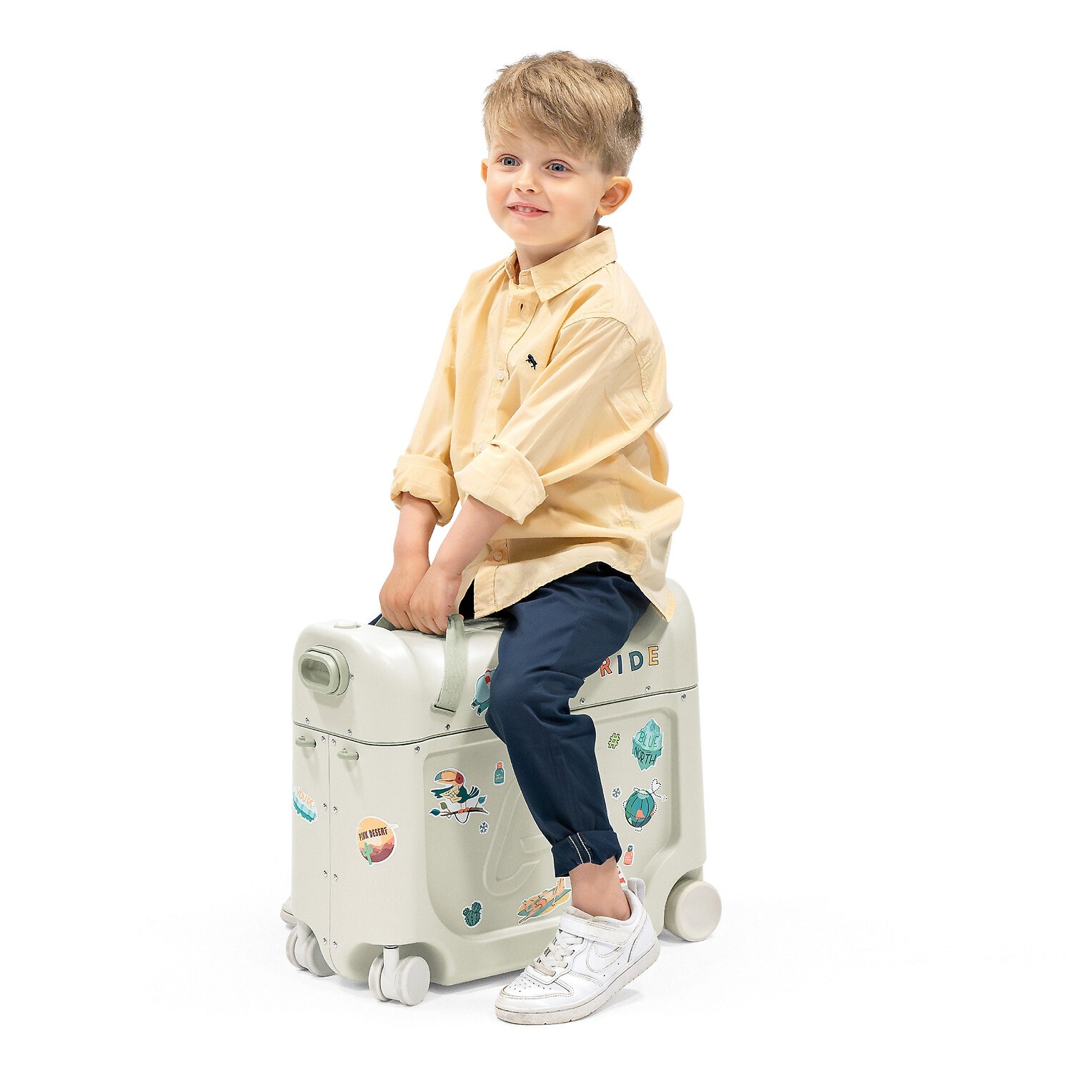 Stokke JetKids BedBox детский чемодан-трансформер на колёсах, Sea Green