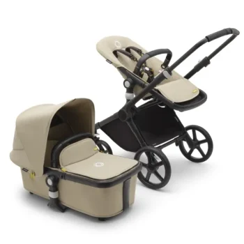 Bugaboo Fox Cub complete Black/Desert Beige-Desert Beige