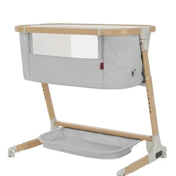 Кроватка Carrello Prima+ 79×50 см с электронным укачиванием, серый (Cloud Grey)
