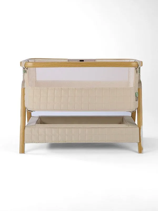 Приставная колыбель Tutti Bambini CoZee Sense c колесами Дуб / Песок (Toasted Oak / Sand)