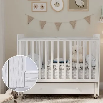 Кровать ANTEMI Classic Sleep Premium 120х60 с ящиком-маятником Белый
