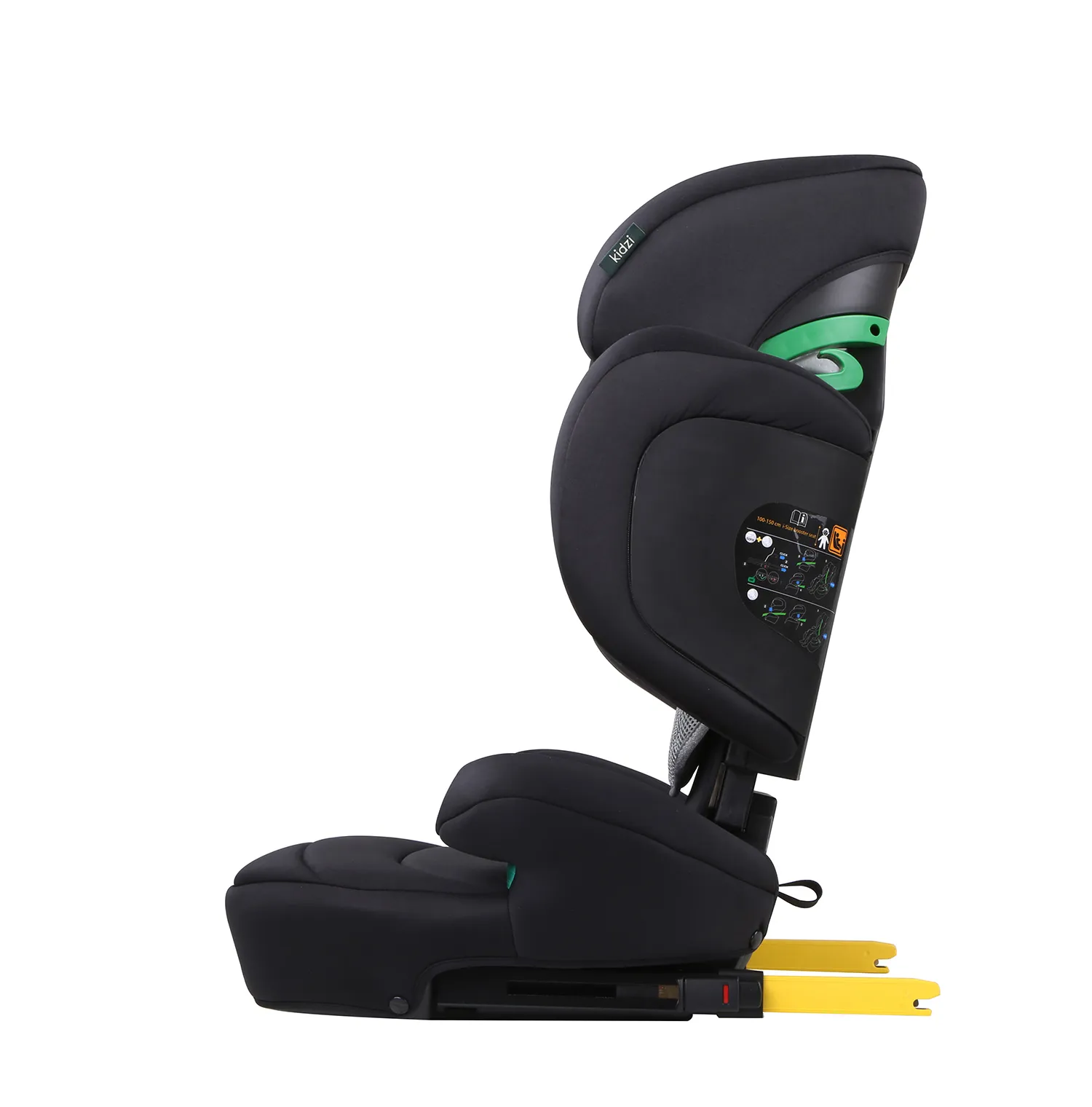 Автокресло 2/3 KIDZI Itiro i-Size, черное