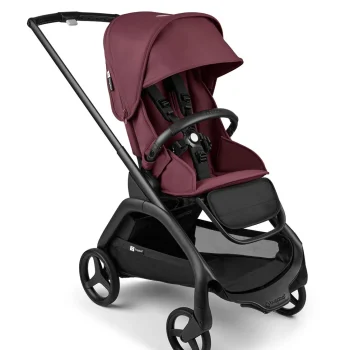 Прогулочная коляска Bugaboo Dragonfly Complete Шасси Black / Текстиль Dark Cherry (Вишневый)