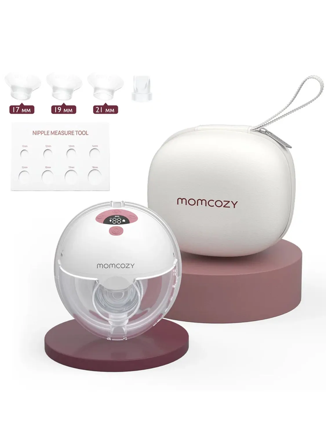 Молокоотсос Momcozy M5 беспроводной портативный электрический, уютный красный
