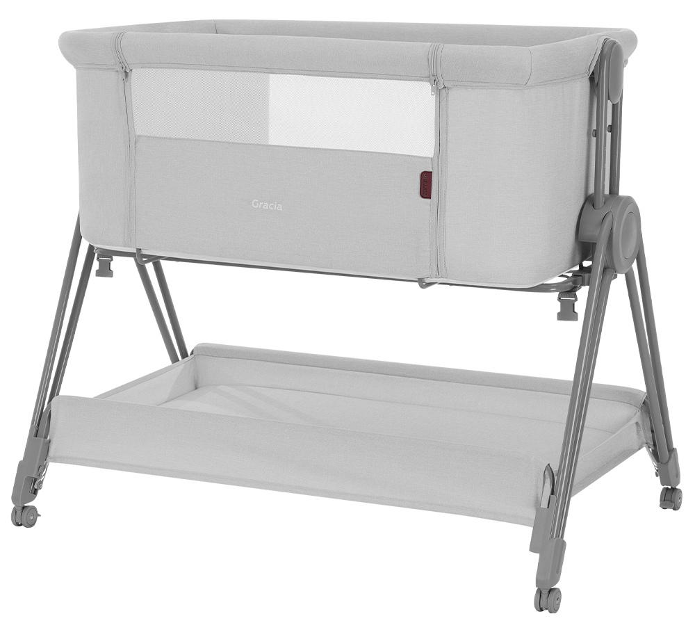 Приставная колыбель Carrello Gracia CRL-16502, Cool Grey