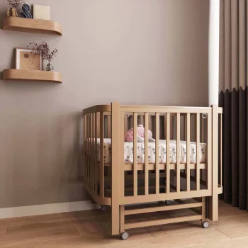 Кроватка детская ANTEMI Terra Light NEW с маятником 100×70, капучино