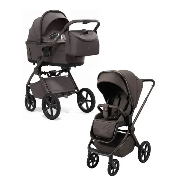 Коляска 2 в 1 Sweet Baby SBL Terra, коричневый (Macadamia)
